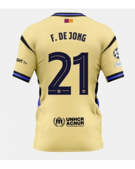 Billige Fotballdrakt Barcelona Frenkie de Jong #21 Replika Bortedrakt 2025-26 Kortermet Billige Fotballdrakt Barcelona Frenkie de Jong #21 Replika Bortedrakt 2025-26 Kortermet